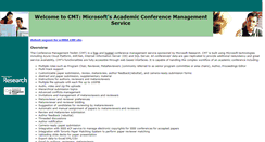 Desktop Screenshot of cmt.research.microsoft.com