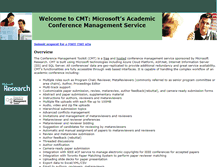 Tablet Screenshot of cmt.research.microsoft.com