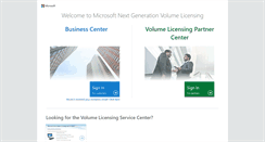 Desktop Screenshot of licensing.microsoft.com