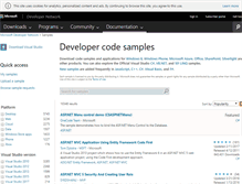 Tablet Screenshot of code.msdn.microsoft.com