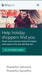 Mobile Screenshot of advertise.bingads.microsoft.com